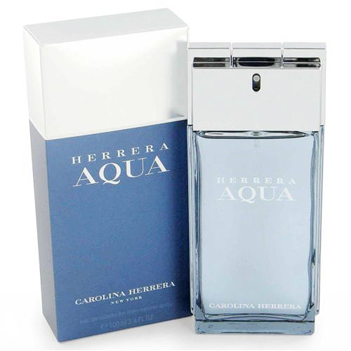 Herrera Aqua Cologne, Eau De Toilette Spray for Men, 3.4 oz, Carolina Herrera