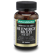 Hi Energy Multi Vitamins for Men 60 tabs, Futurebiotics