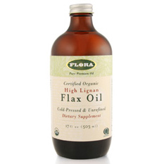 High Lignan Flax Oil, Certified Organic, 17 oz, Flora Health