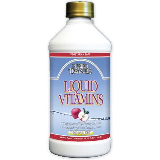 High Potency Liquid Vitamins, 16 oz, Buried Treasure Liquid Nutrients