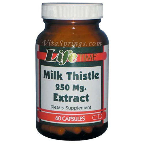 High Potency Milk Thistle 250 mg, 60 Capsules, LifeTime