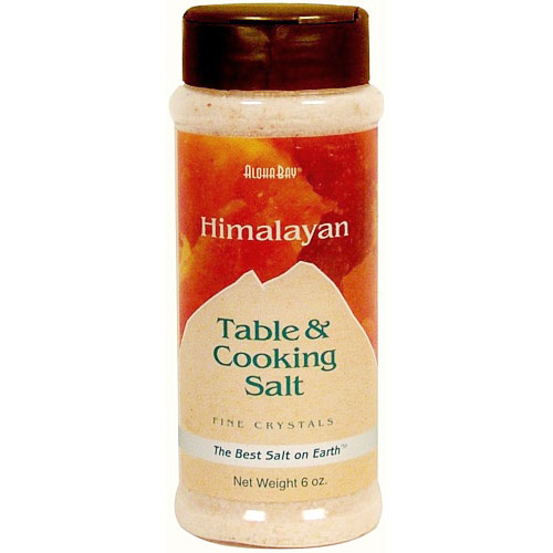 Table & Cooking Salt, Himalayan Crystal Salt, Fine in Dispenser, 6 oz, Aloha Bay