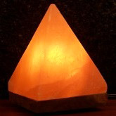 Himalayan Salt Crystal Pyramid Lamp, 1 ct, Aloha Bay