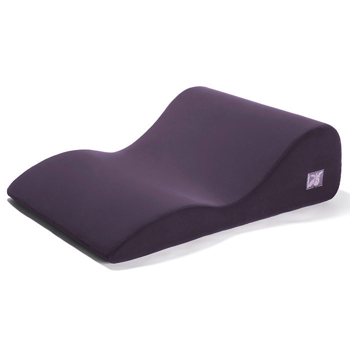 Hipster Sex Positioning Pillow for Couples, Microvelvet Aubergine, Liberator Bedroom Adventure Gear