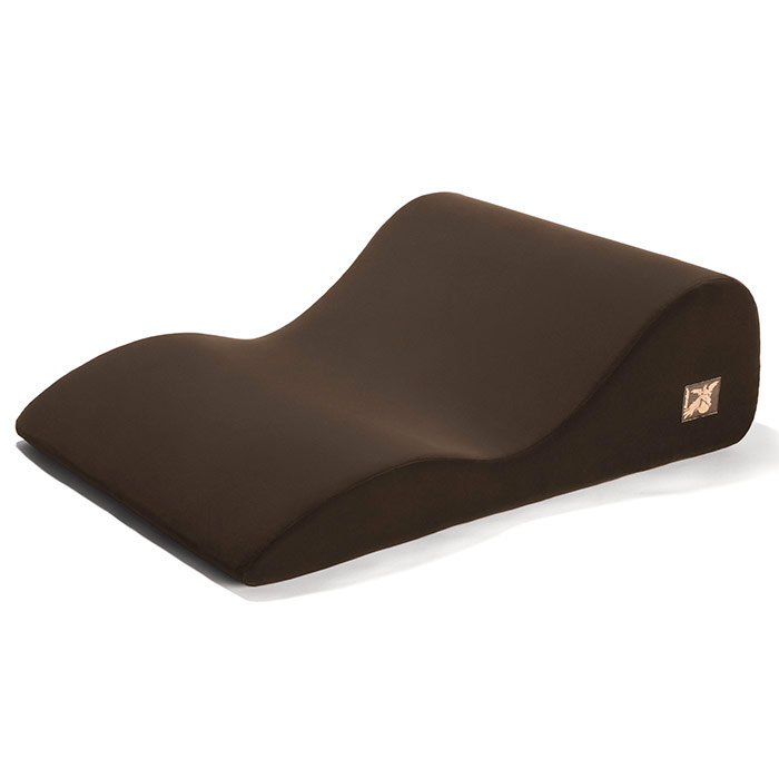 Hipster Sex Positioning Pillow for Couples, Microvelvet Espresso, Liberator Bedroom Adventure Gear