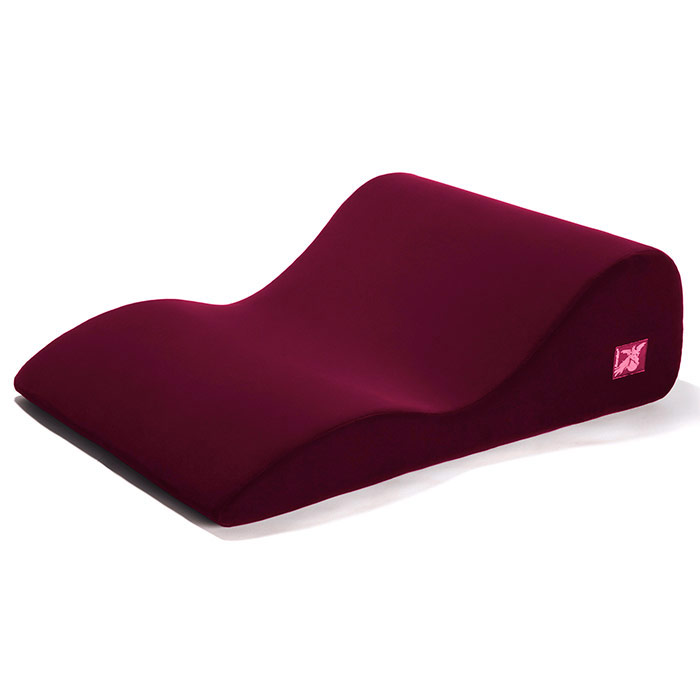 Hipster Sex Positioning Pillow for Couples, Microvelvet Merlot, Liberator Bedroom Adventure Gear