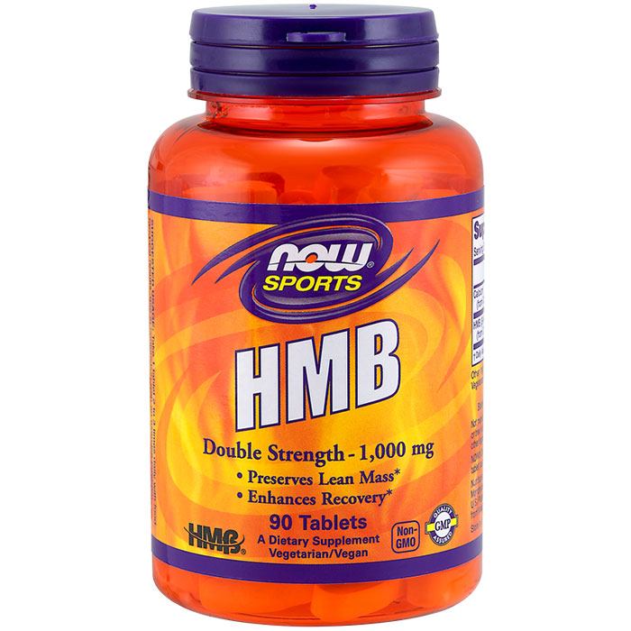 HMB 1000 mg, Double Strength, 90 Tablets, NOW Foods