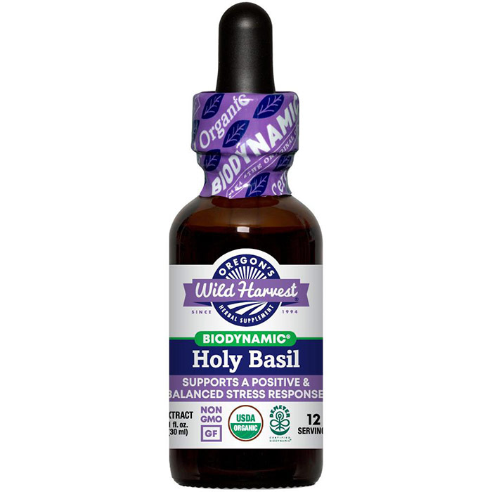 Holy Basil, Biodynamic Herbal Tonic, 2 oz, Oregons Wild Harvest