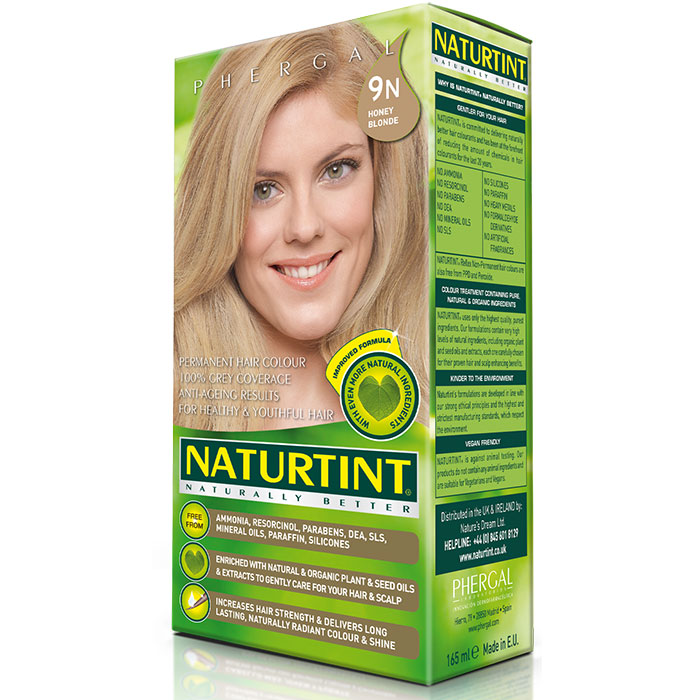 Permanent Hair Color, Honey Blonde (9N), 5.28 oz, Naturtint