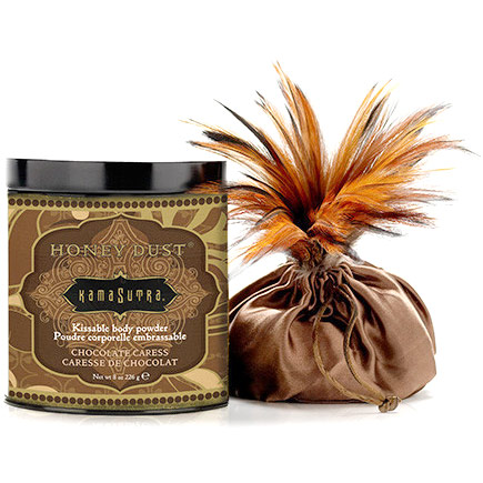 Kama Sutra Honey Dust Body Powder - Chocolate Caress, 8 oz