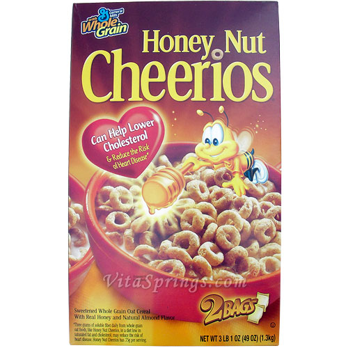 Honey Nut Cheerios, Whole Grain Oat Cereal, 2 Bags (49 oz / 1.3 kg)