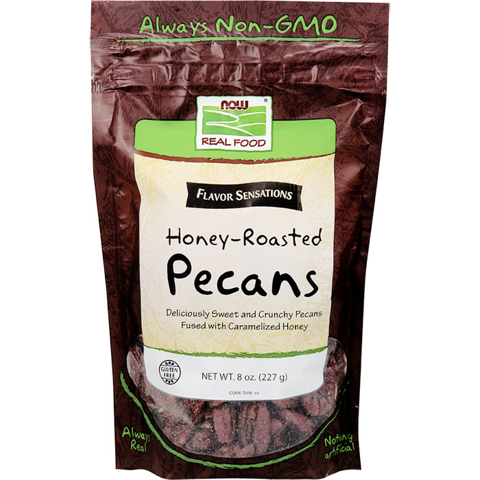 Honey Roasted Pecans, 8 oz, NOW Foods