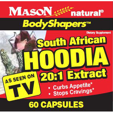 South African Hoodia 20:1 Extract, 60 Capsules, Mason Natural
