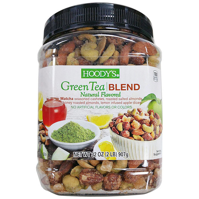 Hoodys Green Tea Blend Mixed Nuts, 32 oz (2 lb)