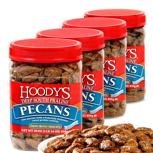 Hoodys Deep South Praline Pecans, 30 oz x 4 Jars