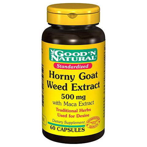 Horny Goat Weed with Maca, 60 Capsules, Good 'N Natural