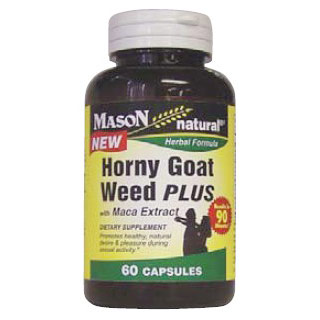 Horny Goat Weed Plus, 60 Capsules , Mason Natural