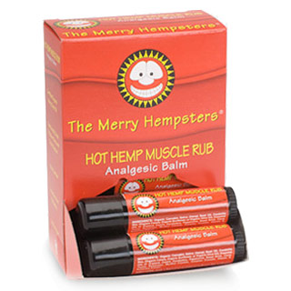 Merry Hempsters Hot Hemp Muscle Rub, 0.6 oz, Merry Hempsters