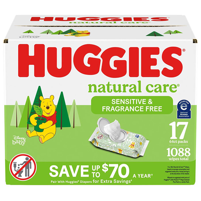 Huggies Natural Care Baby Wipes, 800 ct