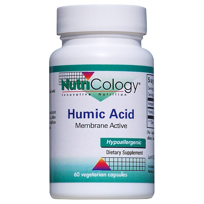 Humic Acid Dietary Supplement, Membrane Active, 60 Vegetarian Capsules, NutriCology