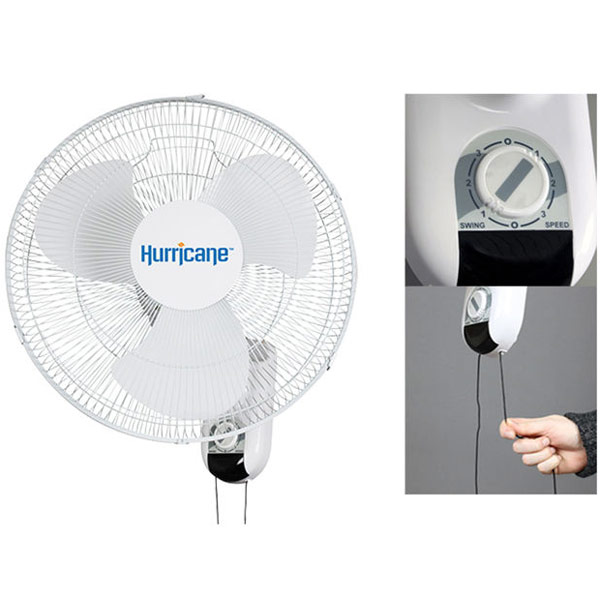 Hurricane 16 Inch Wall Mount Fan Classic