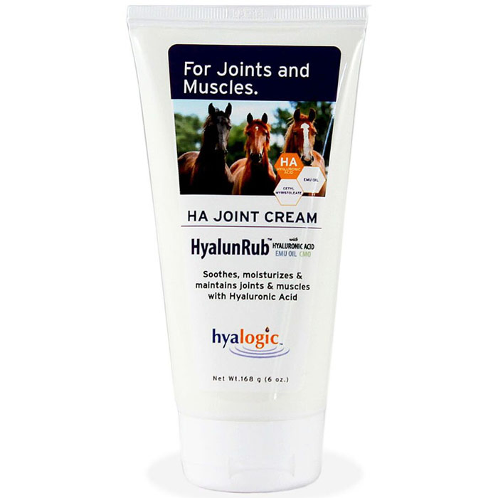 HyalunRub Moisturizing Equine Joint Cream, 6 oz, Hyalogic