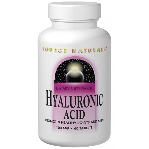 Source Naturals Hyaluronic Acid 100 mg, 30 Tablets, Source Naturals