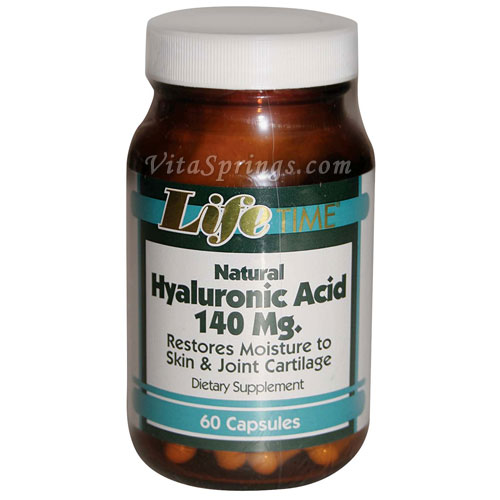 Hyaluronic Acid 140 mg, 60 Capsules, LifeTime