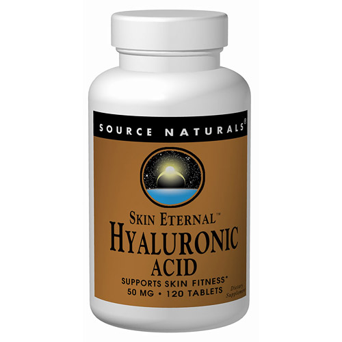 Hyaluronic Acid Skin Eternal, Value Size, 120 Tablets, Source Naturals