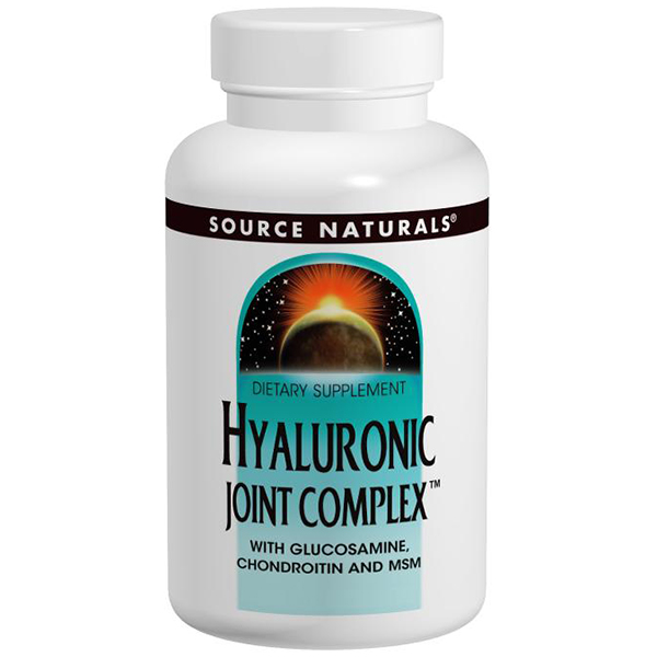 Hyaluronic Joint Complex, With Glucosamine Chondroitin MSM, 60 Tablets, Source Naturals