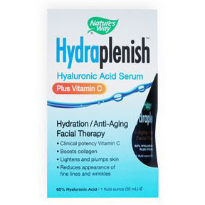 Hydraplenish Hyaluronic Acid Serum Plus Vitamin C, 1 oz, Natures Way