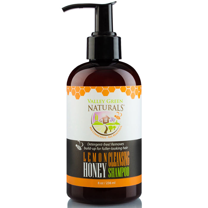 Lemon Honey Cleansing Shampoo, 8 oz, Valley Green Naturals