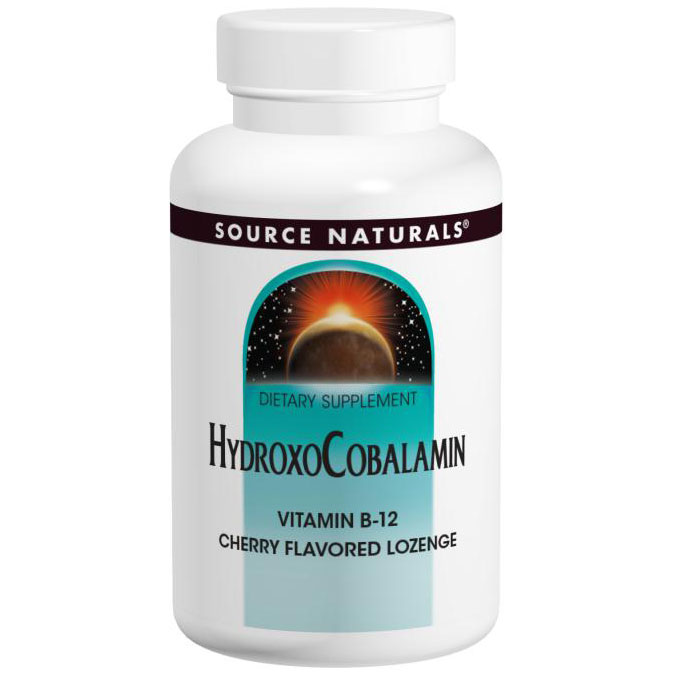 HydroxoCobalamin, B12 Lozenge Cherry Flavored, Value Size, 240 Sublingual Tablets, Source Naturals