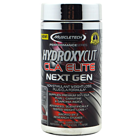 Hydroxycut CLA Elite, Non-Stimulant Weight Loss Plus CLA, 100 Softgels, MuscleTech