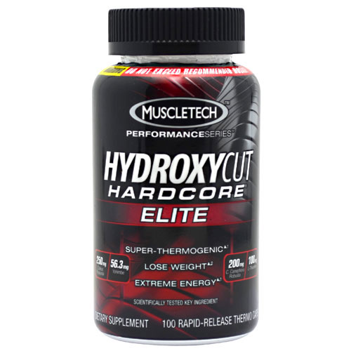 Hydroxycut Hardcore Elite, 100 Capsules, MuscleTech
