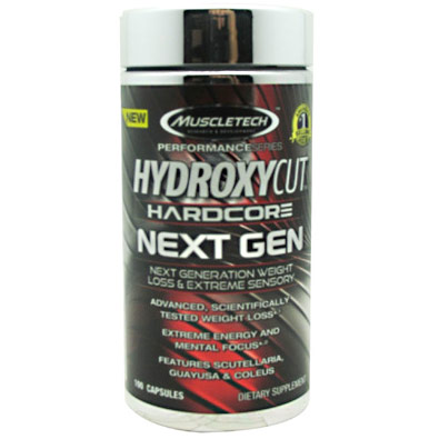 MuscleTech Hydroxycut Hardcore Next Gen, 100 Capsules