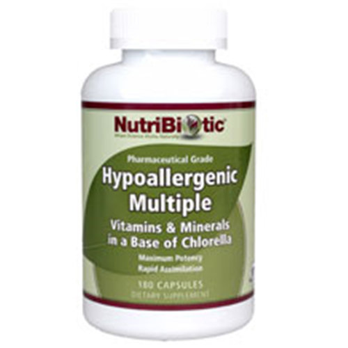 Hypoallergenic Multiple Vitamins & Minerals, 180 Capsules, NutriBiotic