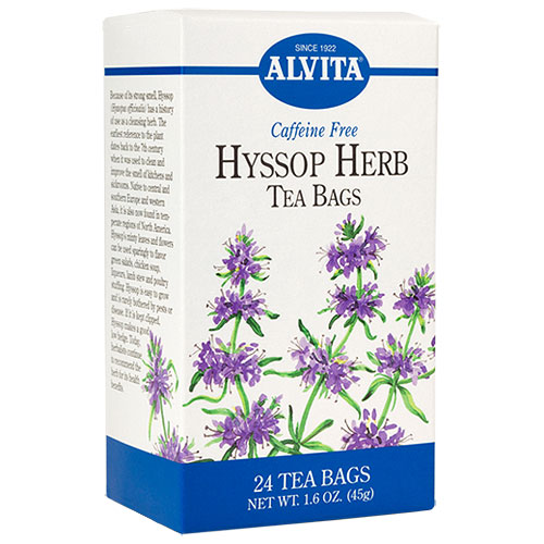 Alvita Tea Hyssop Tea (Hyssop Herb) 24 tea bags, Alvita Tea