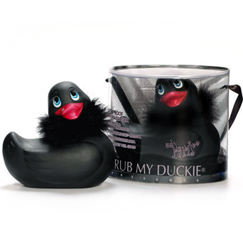 Big Teaze Toys I Rub My Duckie Paris - Black, Waterproof Personal Massager, Big Teaze Toys