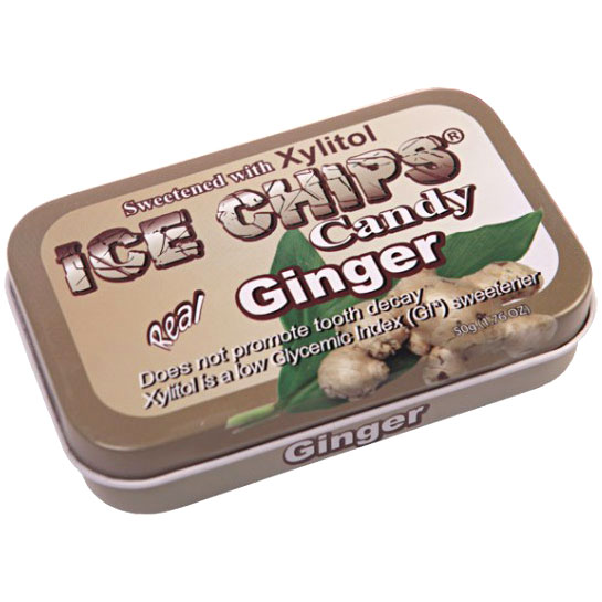 Ice Chips Ginger Xylitol Candy, 1.76 oz (50 g)
