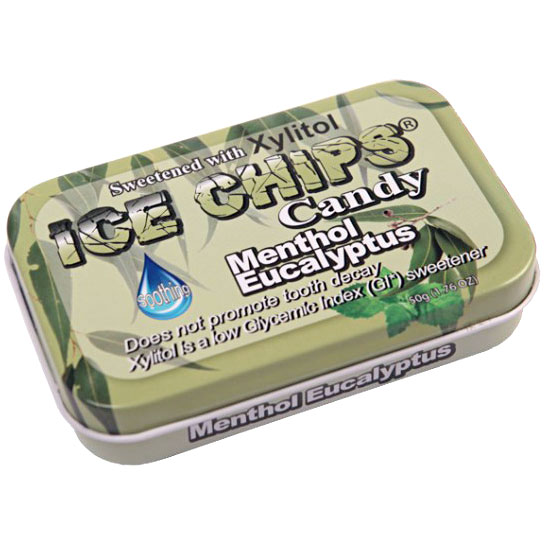 Ice Chips Menthol Eucalyptus Xylitol Candy, 1.76 oz (50 g)