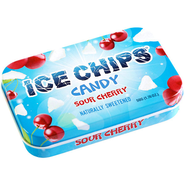 Ice Chips Sour Cherry Xylitol Candy, 1.76 oz (50 g)