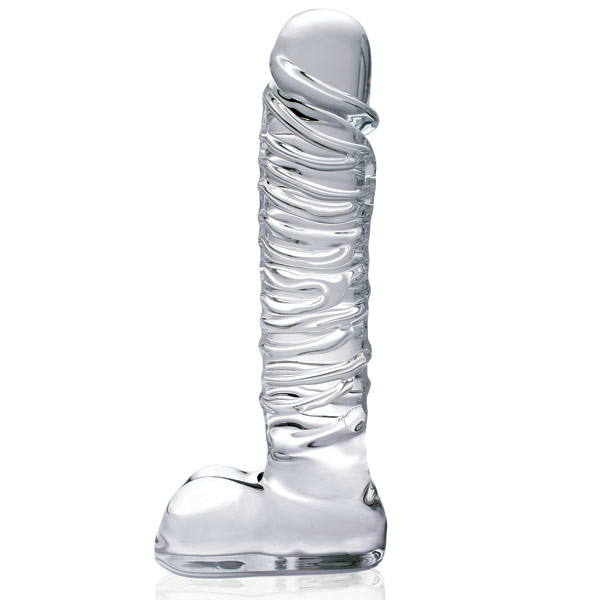 Icicles Hand Blown Glass Dildo Massager No. 63, Pipedream Products