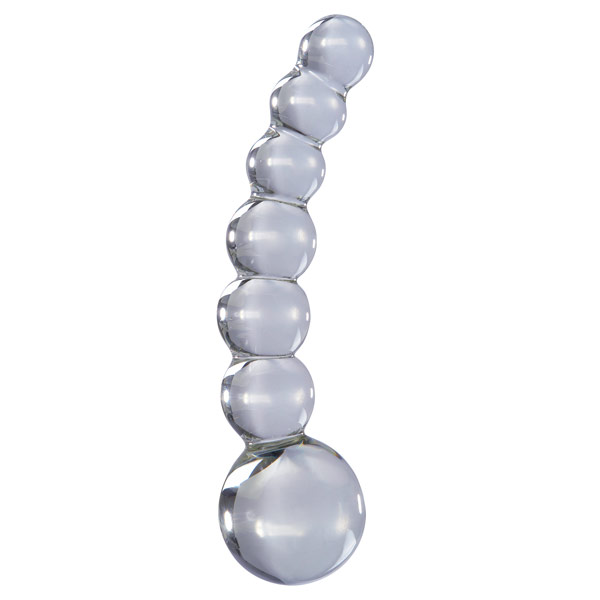 Icicles Hand Blown Glass Dildo Massager No. 66, Clear, Pipedream Products