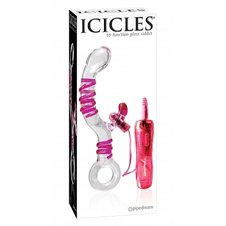 Pipedream Products Icicles 10-Function Glass Rabbit No. 16, Pipedream Products
