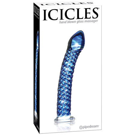 Icicles Hand Blown Glass Dildo Massager No. 29 , Pipedream Products