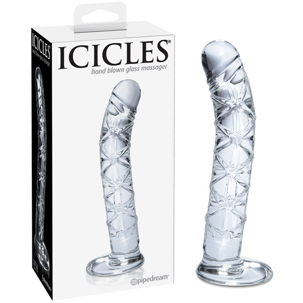 Icicles Hand Blown Glass Massager No. 60, Pipedream Products