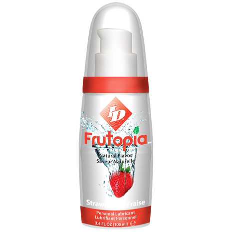 ID Frutopia Natural Flavor Personal Lubricant, Strawberry, 3.4 oz, ID Lubricants