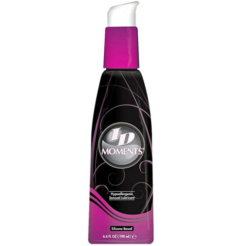 ID Moments Hypoallergenic Sensual Lubricant, Silicone Based (Pump), 6.4 oz, ID Lubricants
