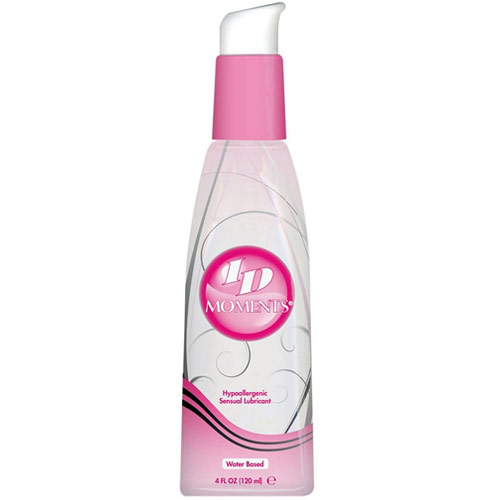 ID Moments Hypoallergenic Sensual Lubricant, Water Based (Pump), 4 oz, ID Lubricants